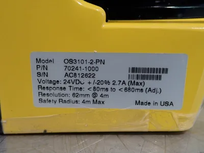 Used OMRON OS31012PN Light Curtains & Grids Ohio US | HGR 24 #727974