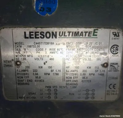 USED NEW YORK BLOWER 44 CLASS IV