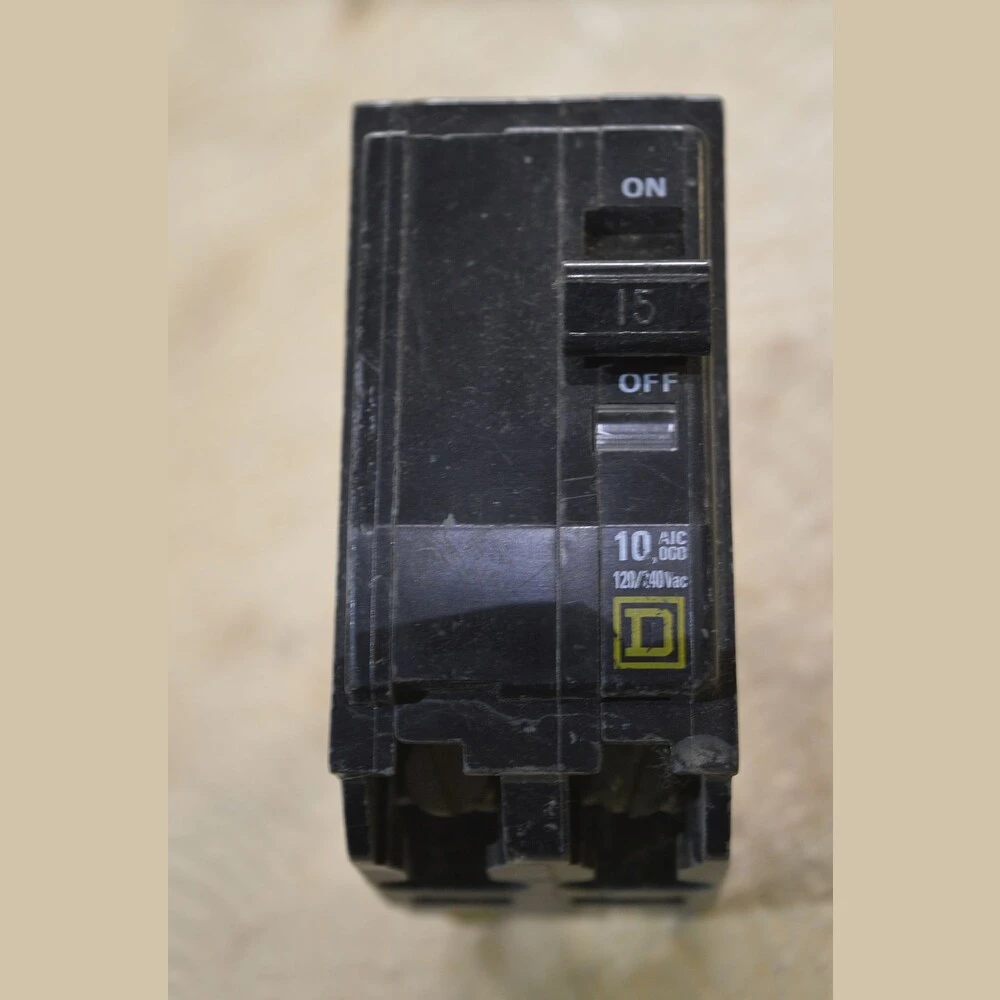 Square D 2 Pole 15 Amp Breaker