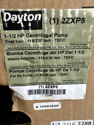 NEW Dayton 2ZXP5