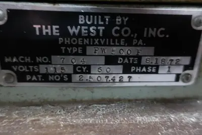 USED THE WEST CO. INC PW 500 F