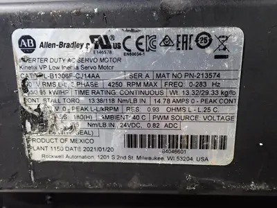 USED 2021 ALLENBRADLEY VPLB1306FCJ14AA
