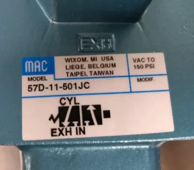 MAC 57D-11-501JC Solenoid Valve Loc6E21