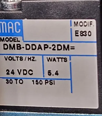 Mac Valves MV-P2A-AADB-DM-DDAP-2DM / MVP2AAADBDMDDAP2DM (BIN351)