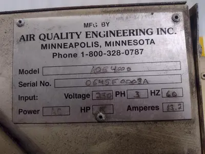 USED AIR QUALITY ENGINEERING AQE4000