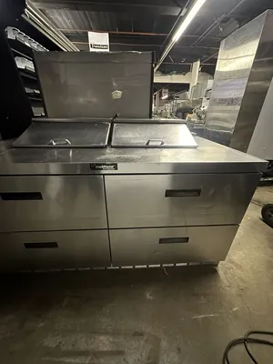 174-0236 Delfield 64" Self Contained Mega Top Sandwich Prep Cooler
