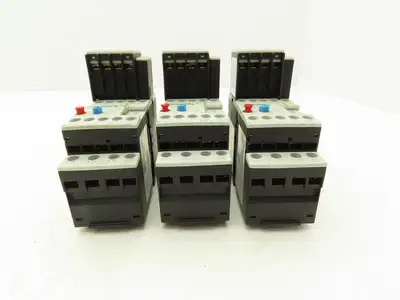 Siemens 3RU1116-1AB0 Motor Starter Contactor Relay 24V Coil 5Hp 600V Lot of 3