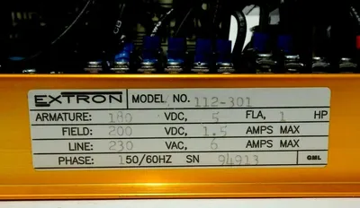 NEW EXTRON 112-301 SNAP-PAC MOTOR CONTROL 112301