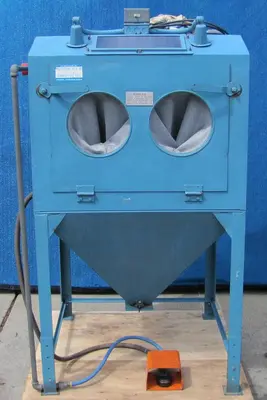 Process Systems Sand Blast Blasting Cabinet with Dust Bag Collector New Gloves