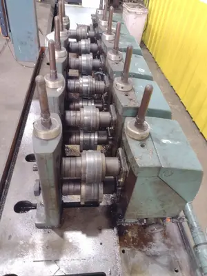 6 STAND X 8" X 1.5" YODER MODEL M1-1/2 ROLLFORMER, 16 STAND BASE: YOBRO #24215