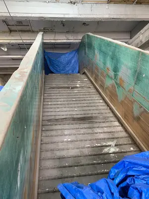56” Wide Steel Belt Infeed Conveyor