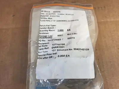 NEW SANDVIK 001552-010