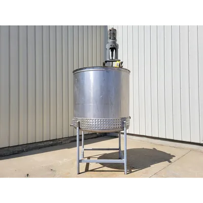 Used 750 Gallon Stainless Steel Jacketed Mixing Tank