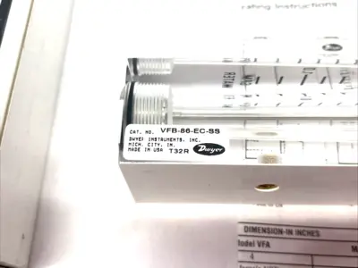 New | in-Stock Dwyer VISI-FLOAT Flowmeter VFB,0.6-5 GPM Water,4-in. Scale Flowmeters Michigan US | Maverick Industrial Sales #1419238