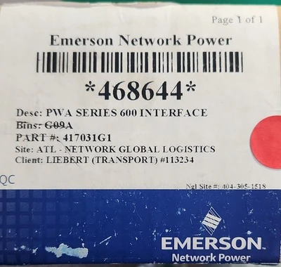 USED Emerson 417031G1
