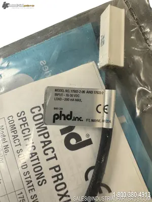 New | in-Stock PHD 17502-2-08 / 17522-2 Proximity Sensors Kentucky US | Industrial Parts R Us Inc. #1465849