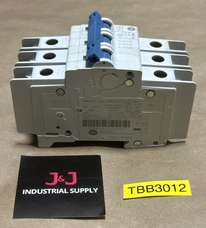 Used Allen-Bradley 1489-M3D060 Ser D Circuit Breakers Indiana US | J&J Industrial Supply #516278