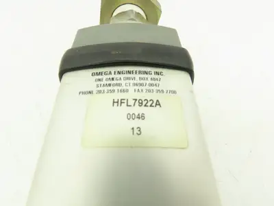 Omega HFL7922A In-line Flowmeter SCFM 70 Deg F 1000 PSI Max HFL