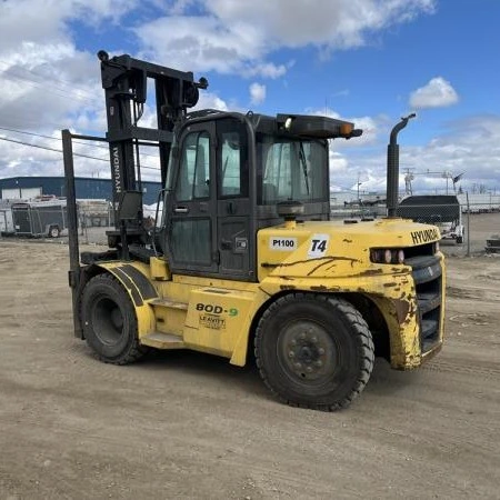 Used 2017 HYUNDAI 80D-9 Internal Combustion Forklifts: Pneumatic Tire Saskatchewan CA | Leavitt Machinery #1443684