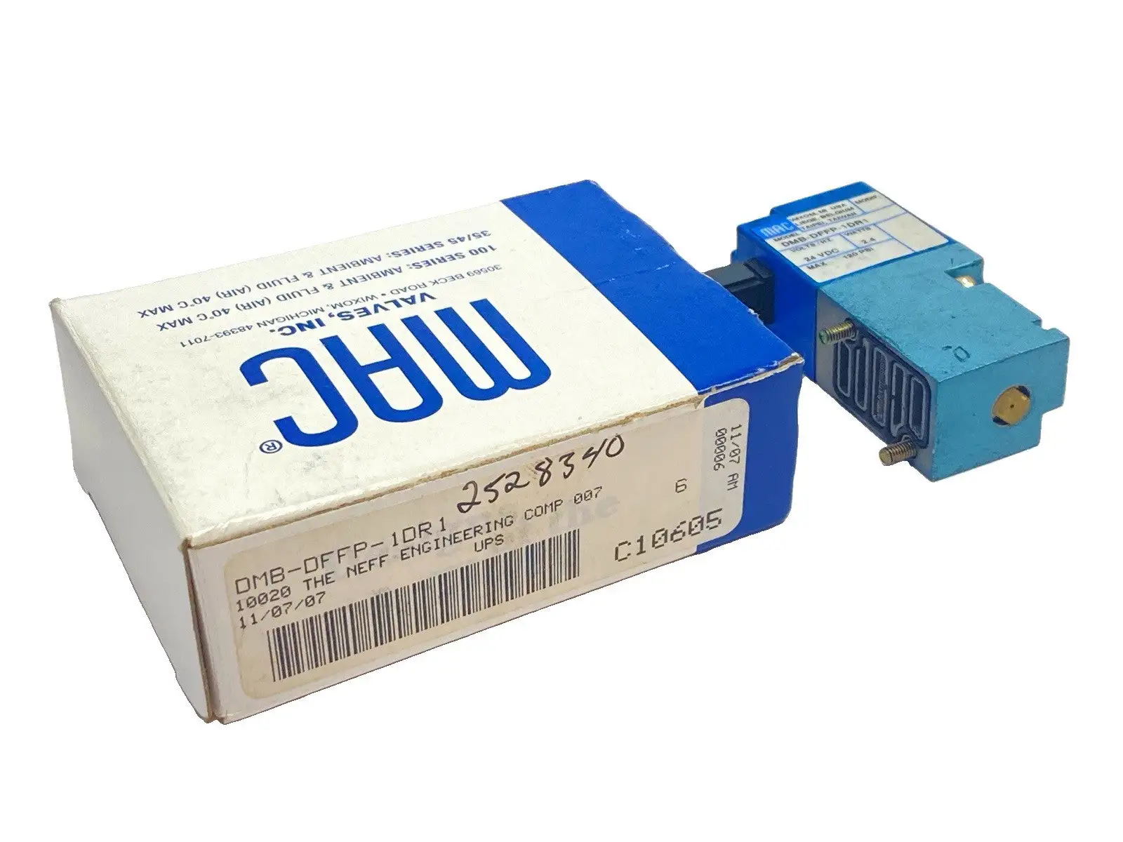 New | in-Stock MAC Valves Pneumatic Solenoid Valve 24VDC Solenoid Valves Michigan US | Maverick Industrial Sales #1419214