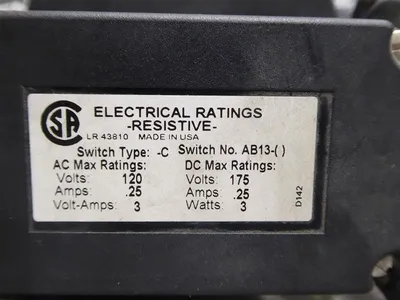 Orange Research Inc. 1833-P19956-2 GPM Differential Pressure Switch New