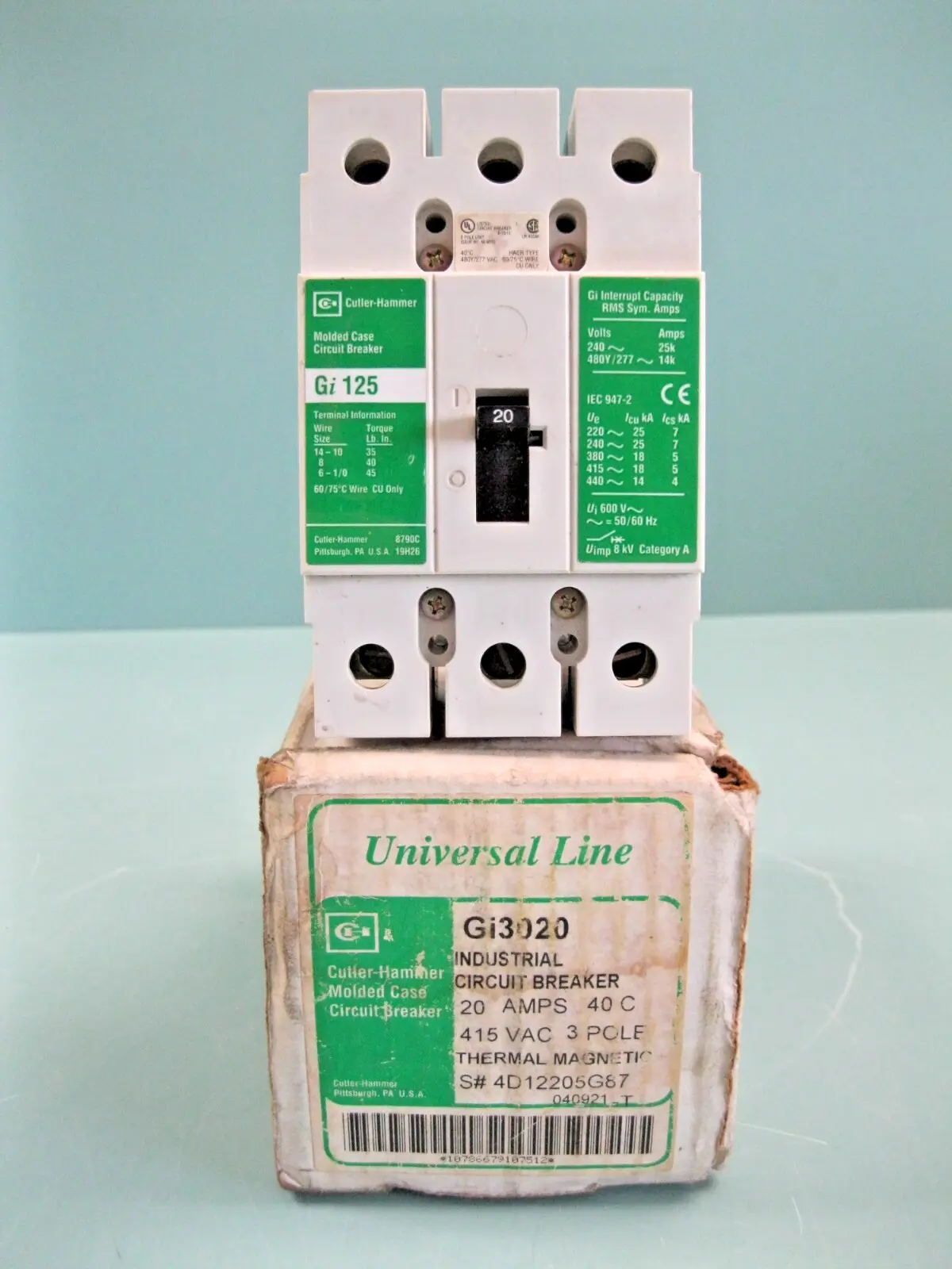 NEW Cutler-Hammer Gi3020