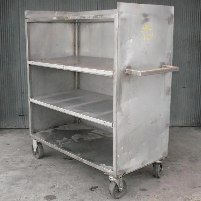 SPC7211  Miscellaneous Equipment utility cart / shelf truck 30" wide x 60" long x 71" tall, stainless steel