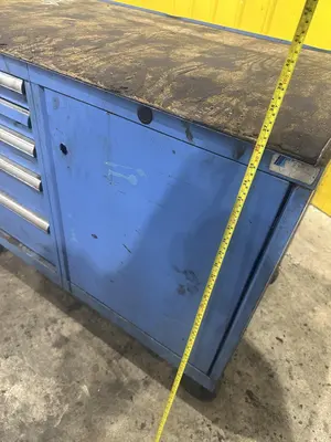 48" X 29" X 36" LISTA JOB BOX CABINET & DRAWERS TOOLBOX ON CASTERS: YOBRO #24488