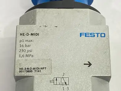 HE-D-MIDI | Festo  Manual On/Off Valve 170682 - Used