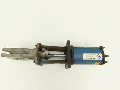 DeZurik KBD 3" Stainless Knife Gate Valve 304SS Air Cylinder Operated *Read*