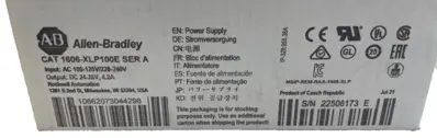 ALLEN BRADLEY 1606-XLP100E POWER SUPPLY SER. A 1606XLP100E NEW, SURPLUS