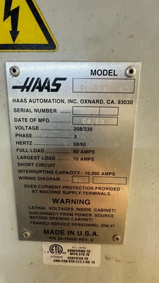 2003 HAAS SL-30T CNC Lathes | SNL Machine Trader LLC (6)