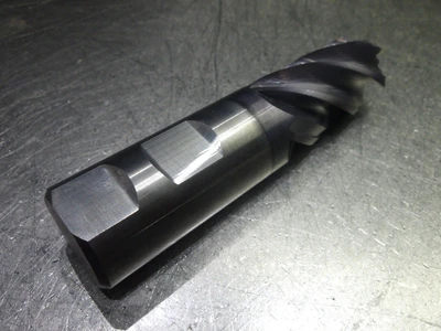 Hanita 1" 5 Flute Carbide CR Endmill 1" Shank .375"R 5V0E25008SW-R375TA (LOC1371A)