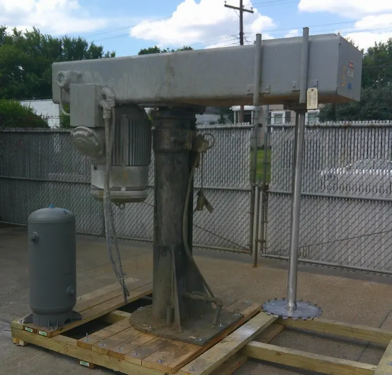 SPC8581  Mixer and Blender 50/25 hp Cowles disperser, air over oil lift, two speed drive