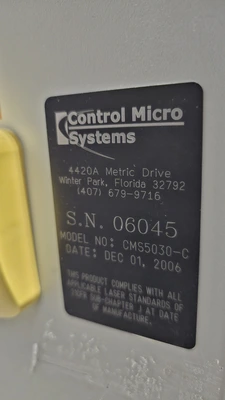 2006 CONTROL MICRO SYSTEMS CMS5030-C CO2 LASER MARKER Laser Marker | Tekmart International Inc. (2)