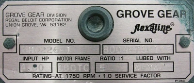 NEW GROVE GEAR HMQ226-1 SPEED REDUCER 5:1 HMQ2261
