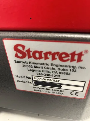 STARRETT HDV300 Measuring Machines | Silverlight CNC, Inc (4)