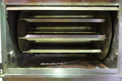 HARDT DOUBLE STACKED NATURAL GAS COMMERICAL ROTISSERIE MODEL INFERNO 3500 (CAPACITY 80 CHICKENS)