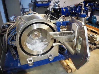 Krettek ProCent P 63 B Pilot horizontal peeler centrifuge, 316L SS.