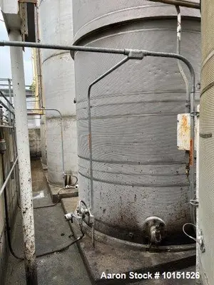 Used Northland 10,000 Gallon Stainless Steel Tank – Insulated, Cone Top, Sloped Bottom