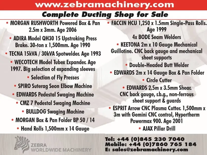 Ducting manufacturing