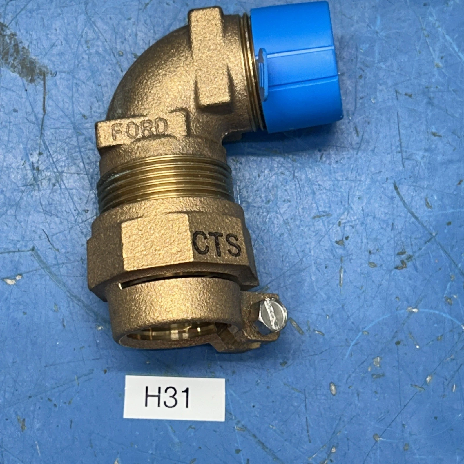 FORD CTS 1 In. 90 Deg. Brass Elbow, Polyethylene Pipe Connector NNB Fast Ship