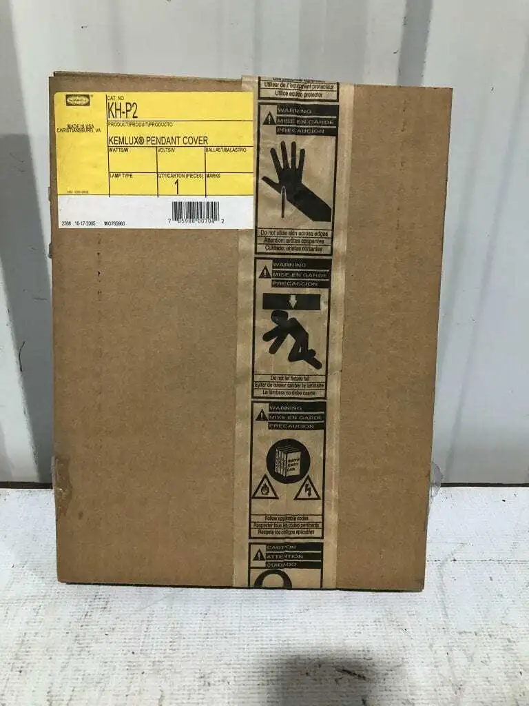 Hubbell KH-P2 Kemlux Pendant Cover -NIB