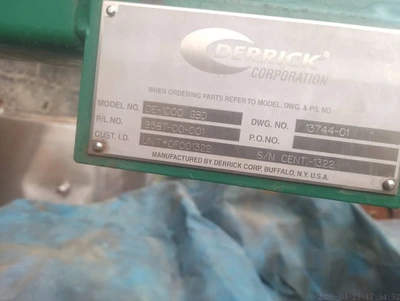 Used DERRICK DE-1000 GBD Decanter Centrifuges CM | Perry Equipment #1441626