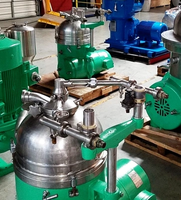 (3) Westfalia OSM 8004 solid bowl separators, 316SS.