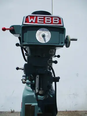 Webb Champ, Milling machine w/chrome ways, variable speed, 10" x50"table