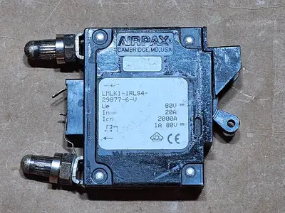 Used AIRPAX LMLK1-1RLS4-29877-6-V 20A 80VDC Switchgears British Columbia CA | Lenmark #1438569