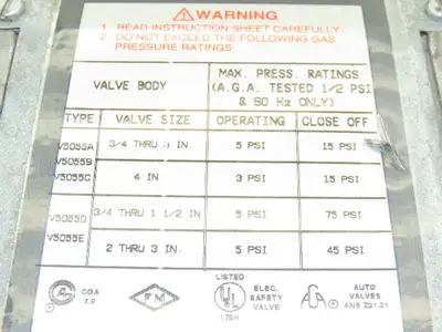 Honeywell V4055A 1296 Fluid Power Gas Valve On/Off Actuator 120V