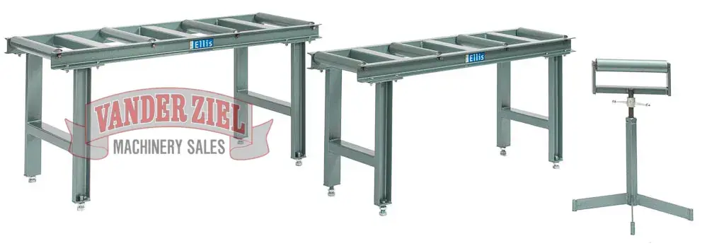 Ellis Stock Stand for Model 3000's and 4000's – 5’ Long, 4-Rollers (20″ W), PN 6227