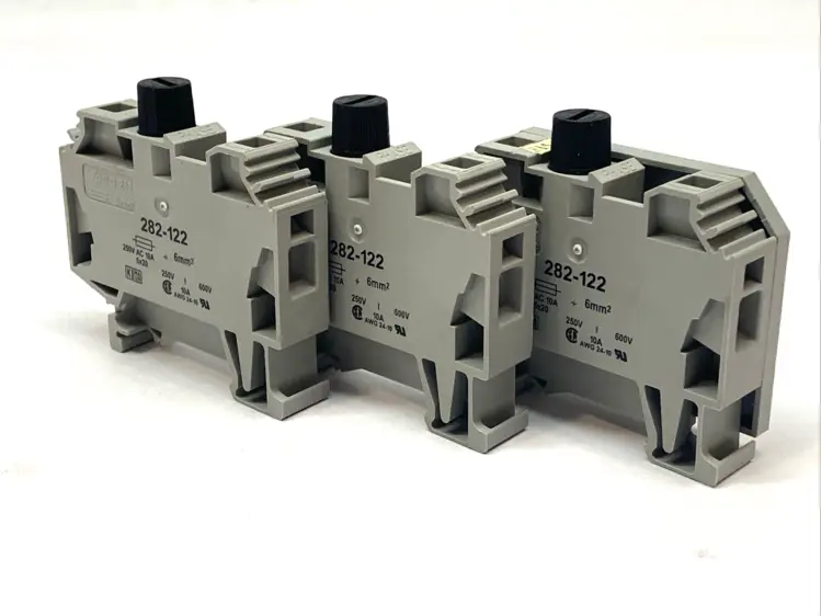 Used WAGO Fuse Terminal Block 2-Conductor 10A 500V LOT OF 3 Terminal Blocks Michigan US | Maverick Industrial Sales #1389776